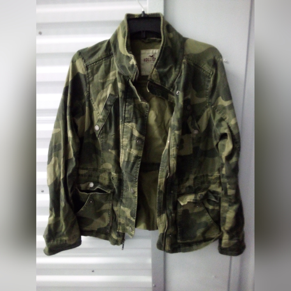 Hollister Camo Utility Jacket Sz. Large